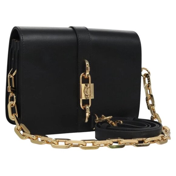 LOUIS VUITTON Rendezvous Shoulder Bag Leather Black - Picture 1 of 15